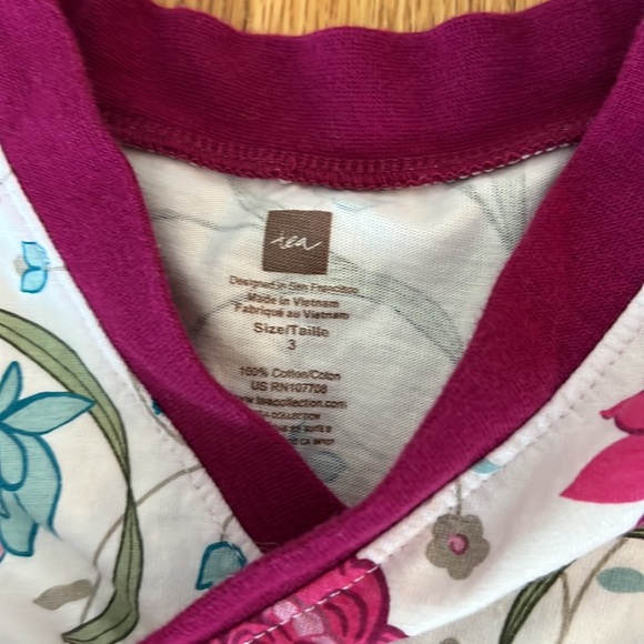 Tea Collection 3T floral faux wrap dress - Picture 2 of 2